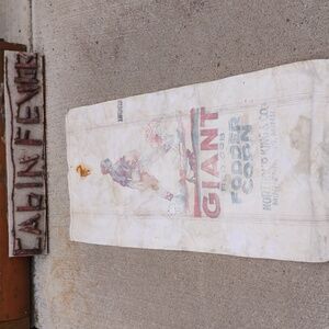 🌽 Bemis Seamless VINTAGE SEED SACK COTTON HUGE CLOTH BAG